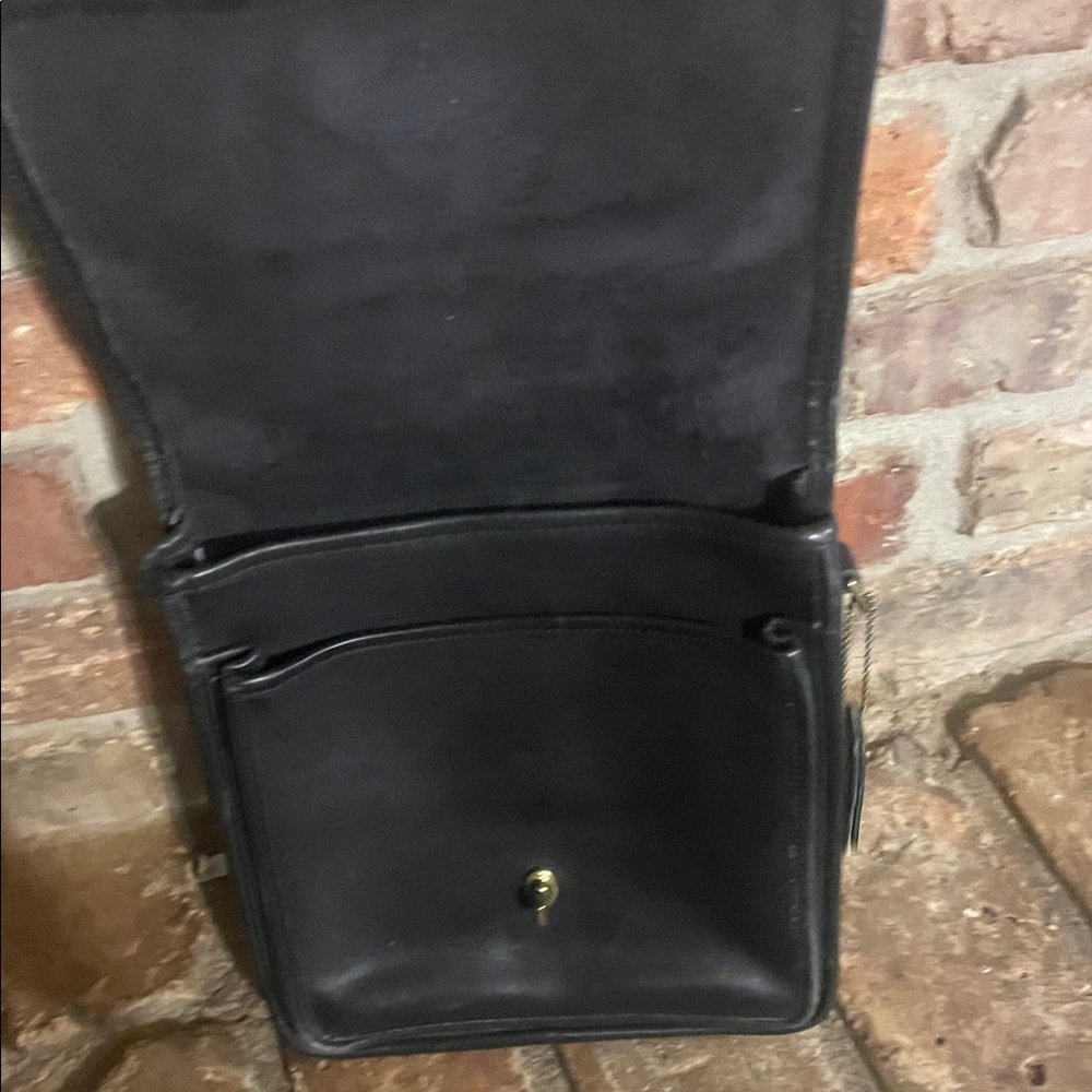 Vintage Coach Station Bag 5130 Black USA 1990 - Picture 7 of 12